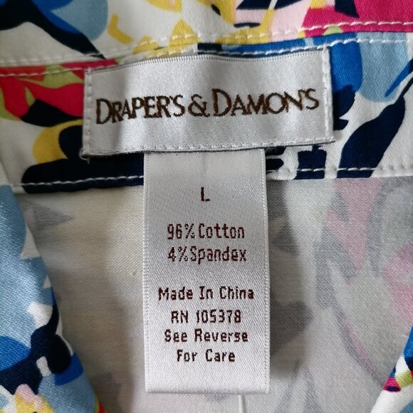 Drapers & Damon's Womens Muliticolor Floral Lightweight Hippie Jacket Size Large - Picture 5 of 6